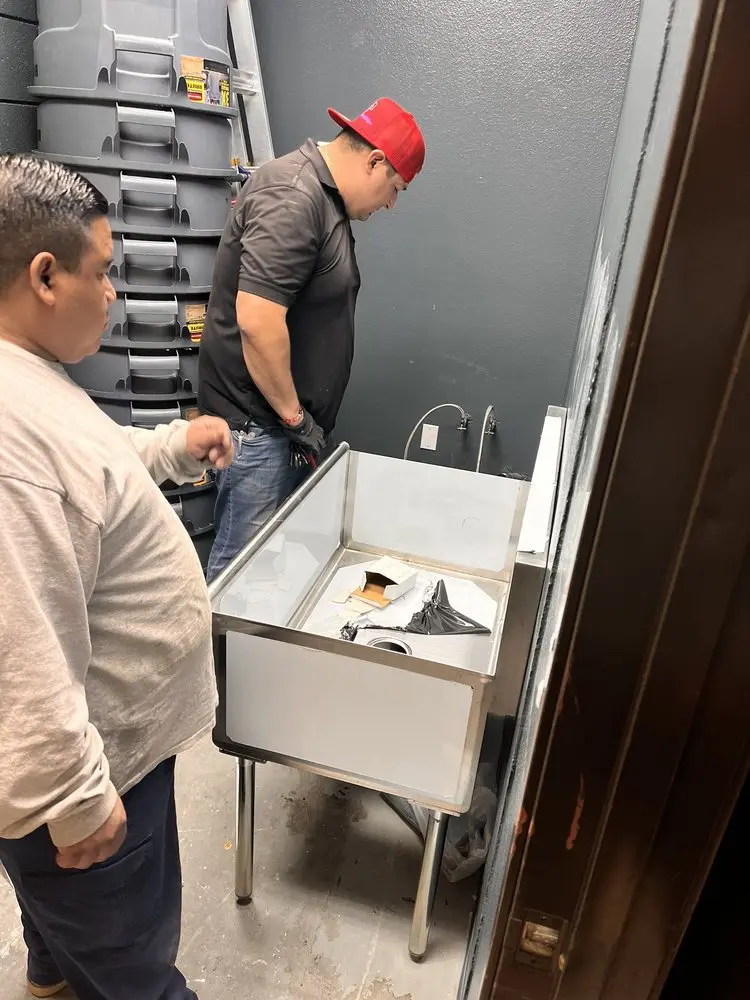 Commercial plumbing and sink installation in Mission Bend North